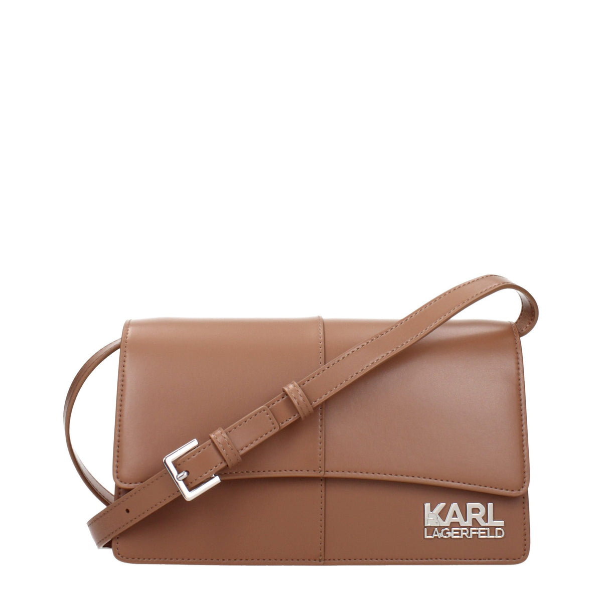 Karl Lagerfeld | Brown Polyethylene Crossbody Bag