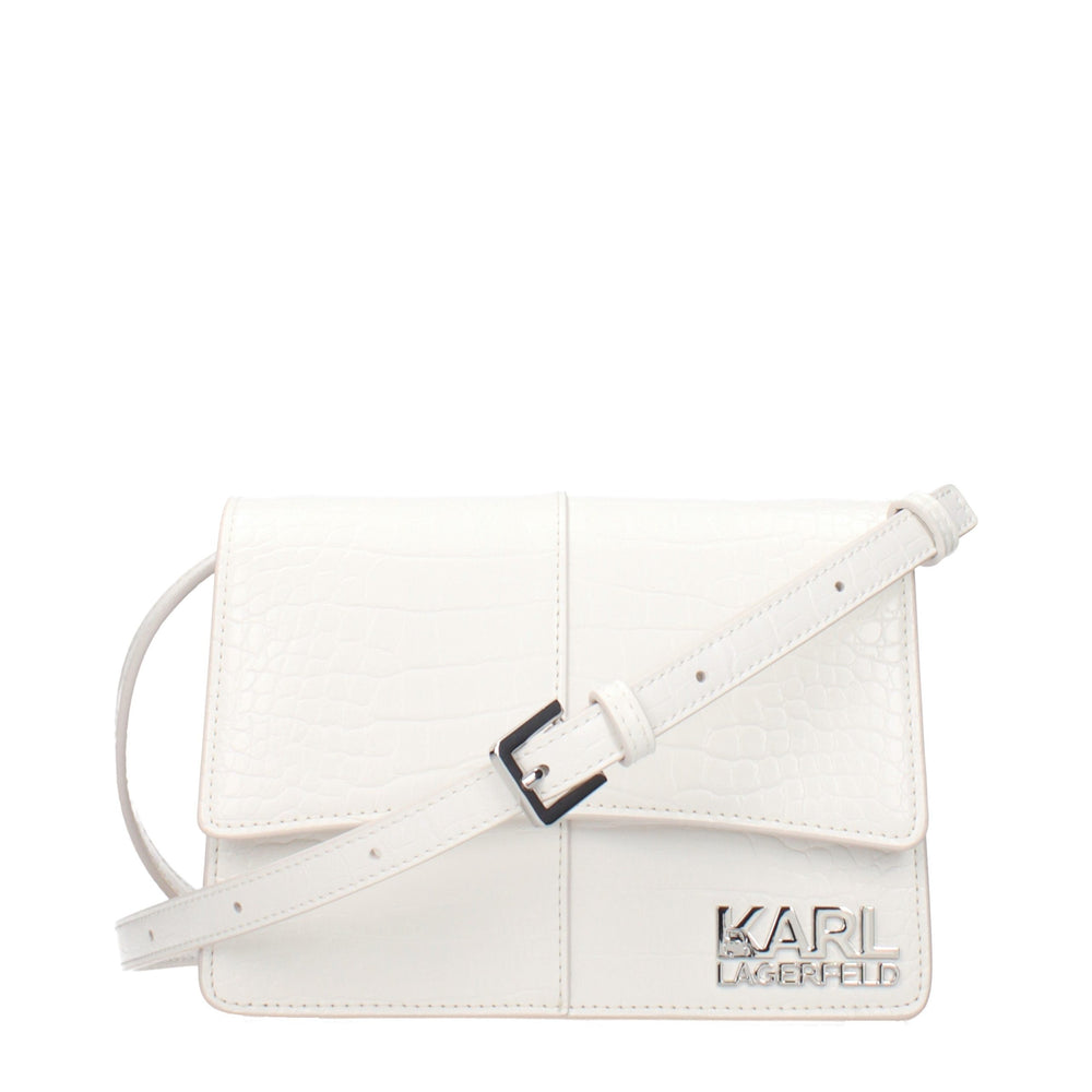 Karl Lagerfeld | White Polyethylene Crossbody Bag