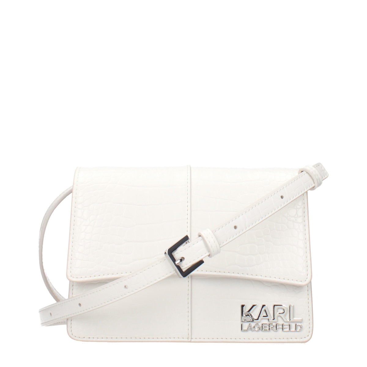 Karl Lagerfeld | White Polyethylene Crossbody Bag