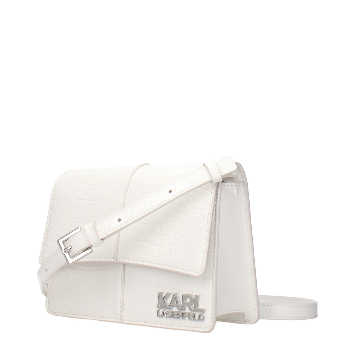 Karl Lagerfeld | White Polyethylene Crossbody Bag