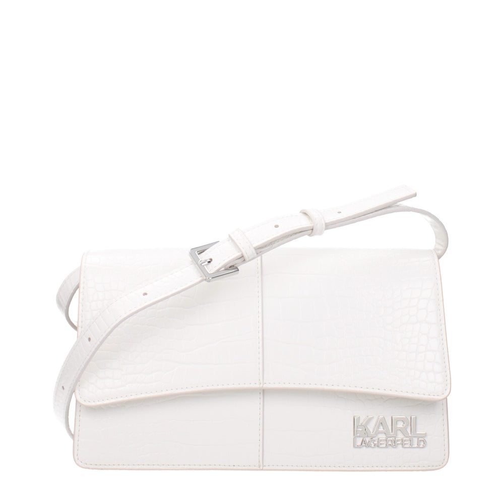 Karl Lagerfeld | White Polyethylene Crossbody Bag