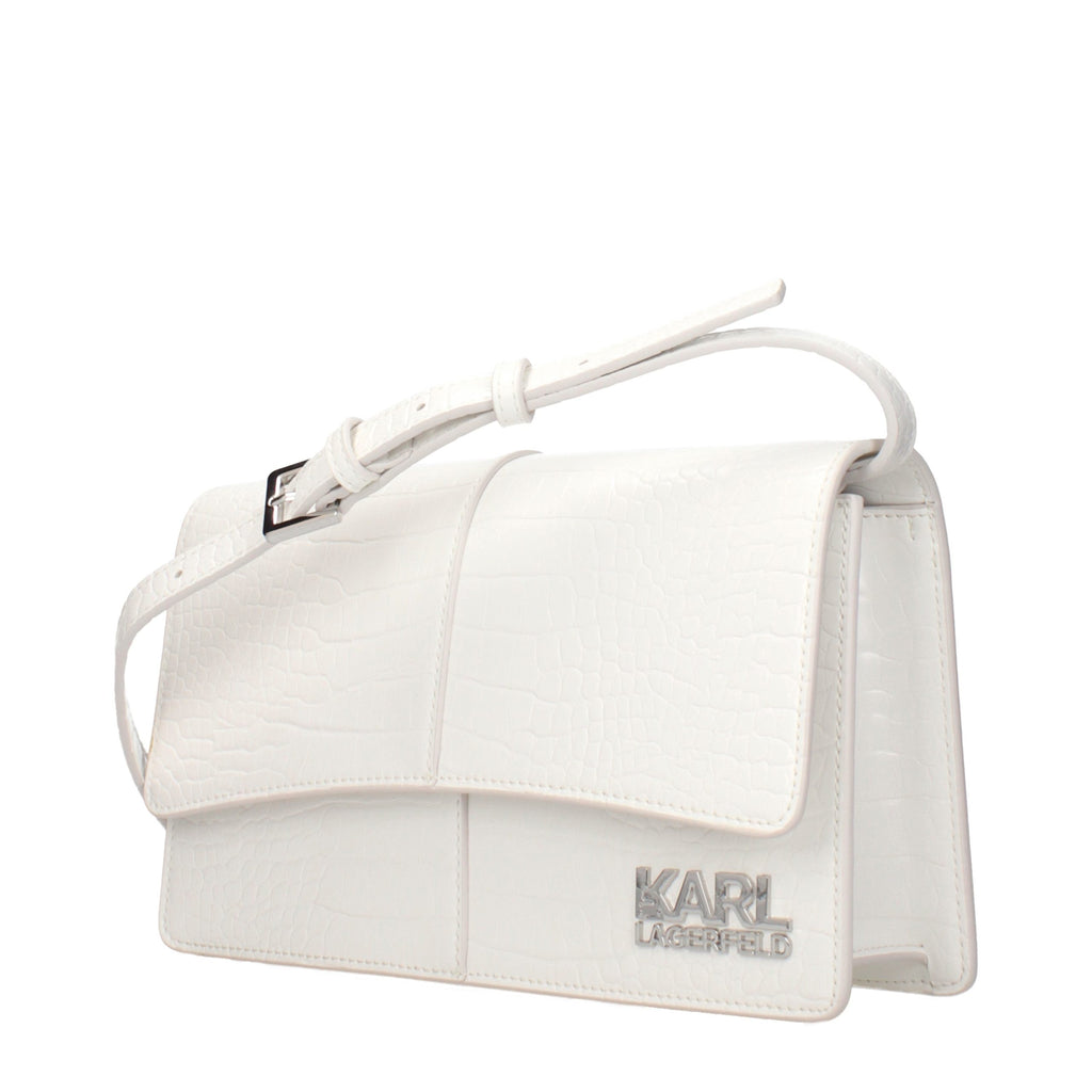 Karl Lagerfeld | White Polyethylene Crossbody Bag