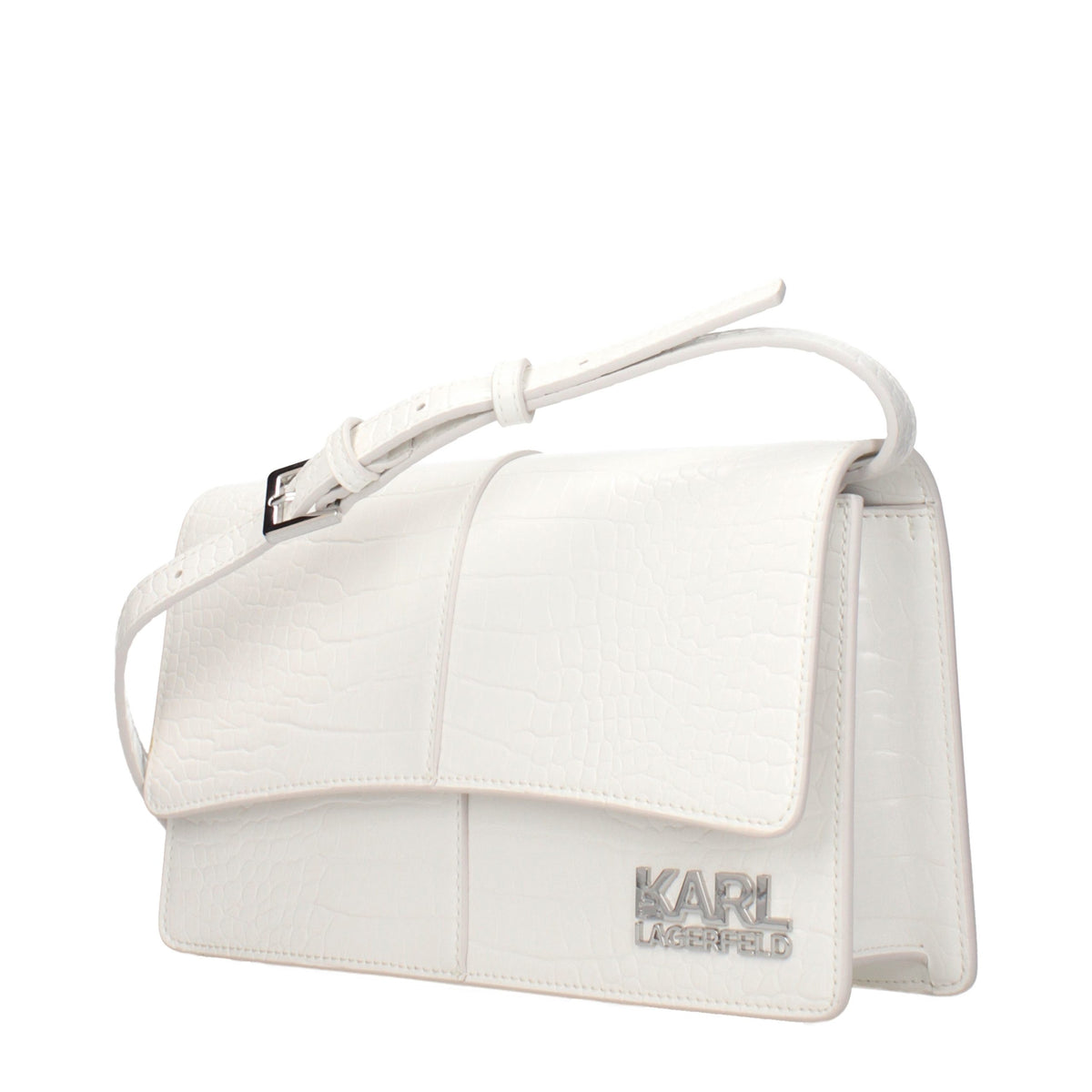 Karl Lagerfeld | White Polyethylene Crossbody Bag