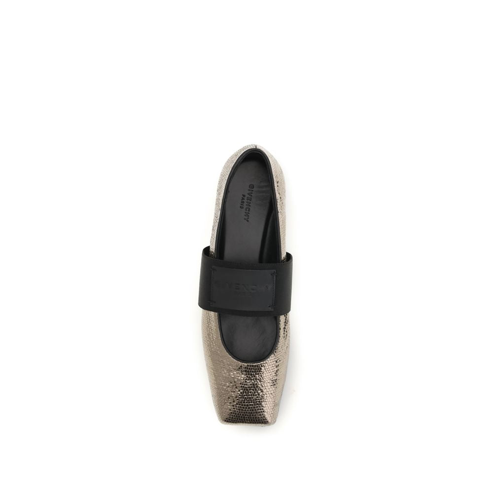 Givenchy | Gold Calf Leather Bos Taurus Ballet Flats