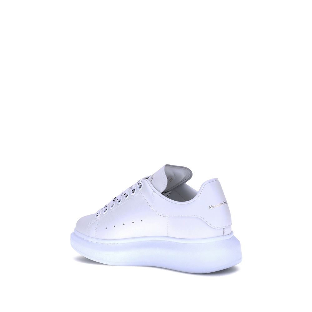 Alexander McQueen | White Calf Leather Bos Taurus Platform Sneakers