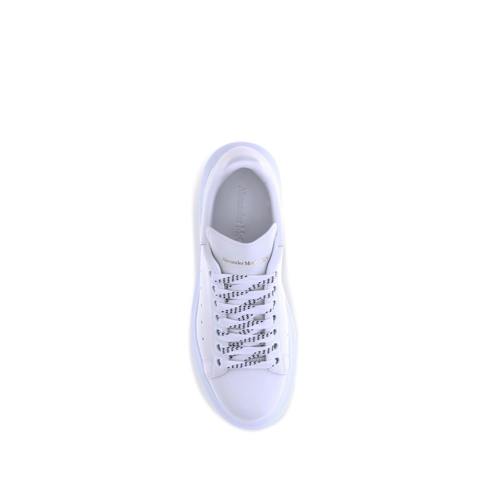 Alexander McQueen | White Calf Leather Bos Taurus Platform Sneakers