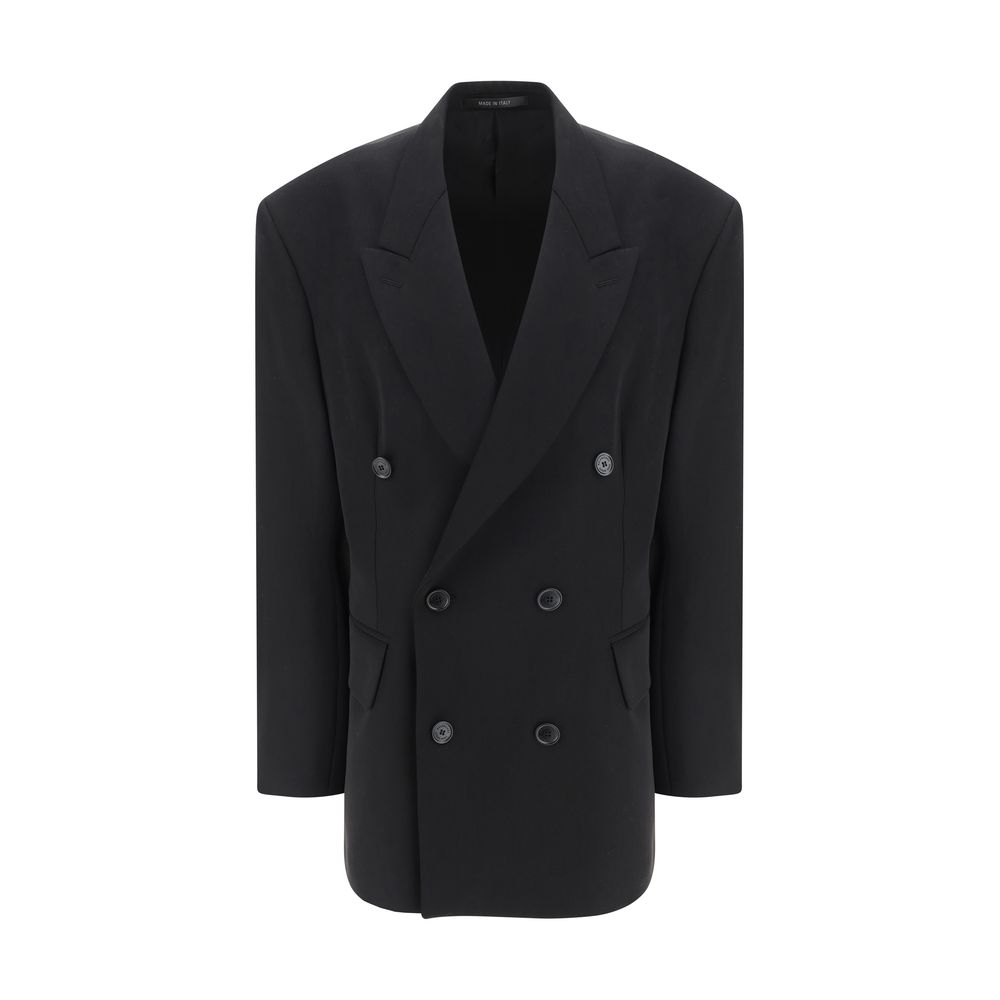 Balenciaga | Black Wool Oves Aries Blazer