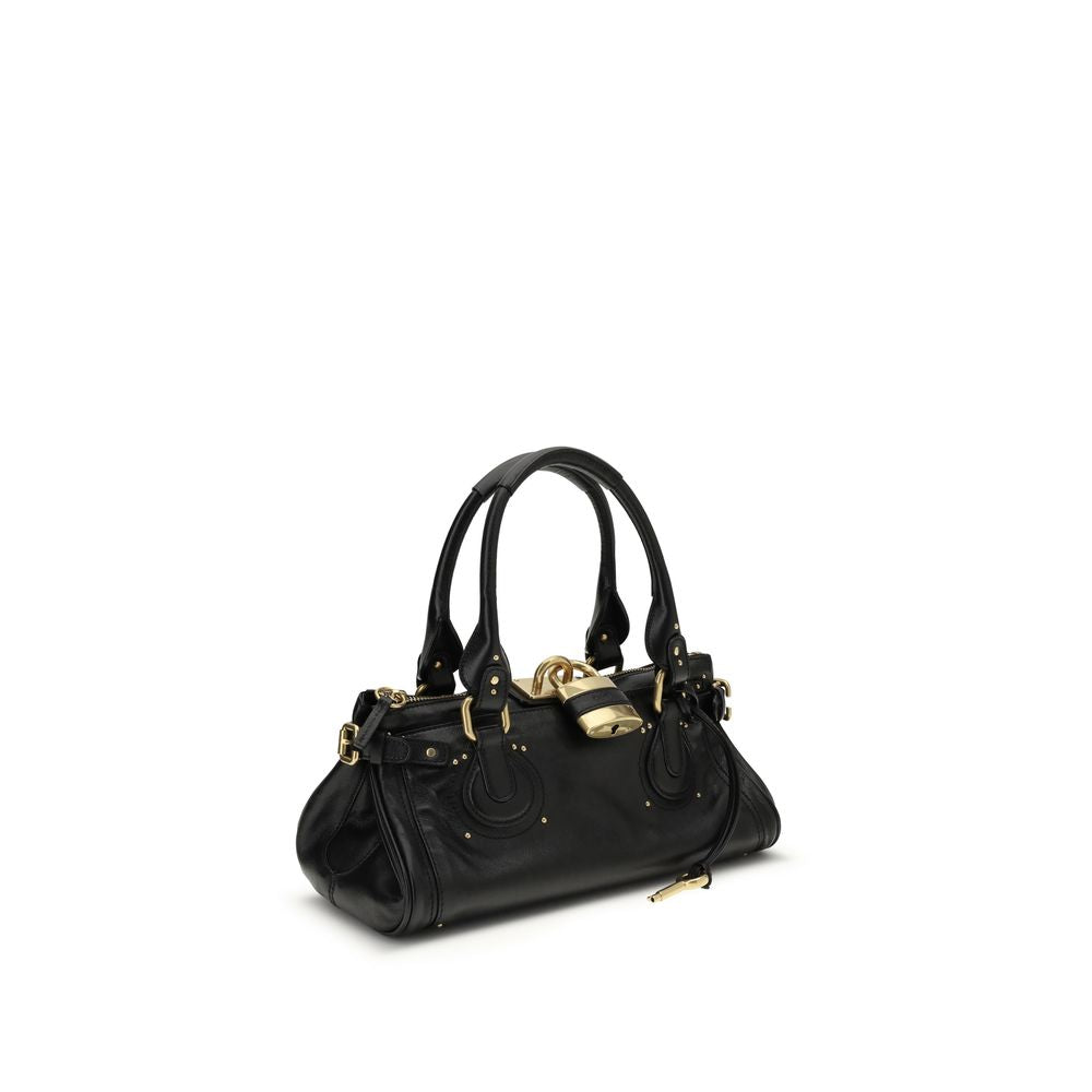 Chloé | Black Buffalo Leather Shoulder Bag