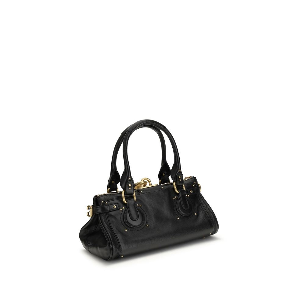 Chloé | Black Buffalo Leather Shoulder Bag