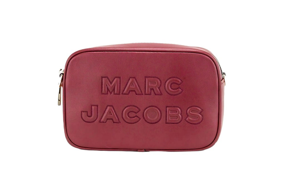 Marc Jacobs | Flash Pomegranate Smooth Leather Embossed Camera Crossbody Bag Purse