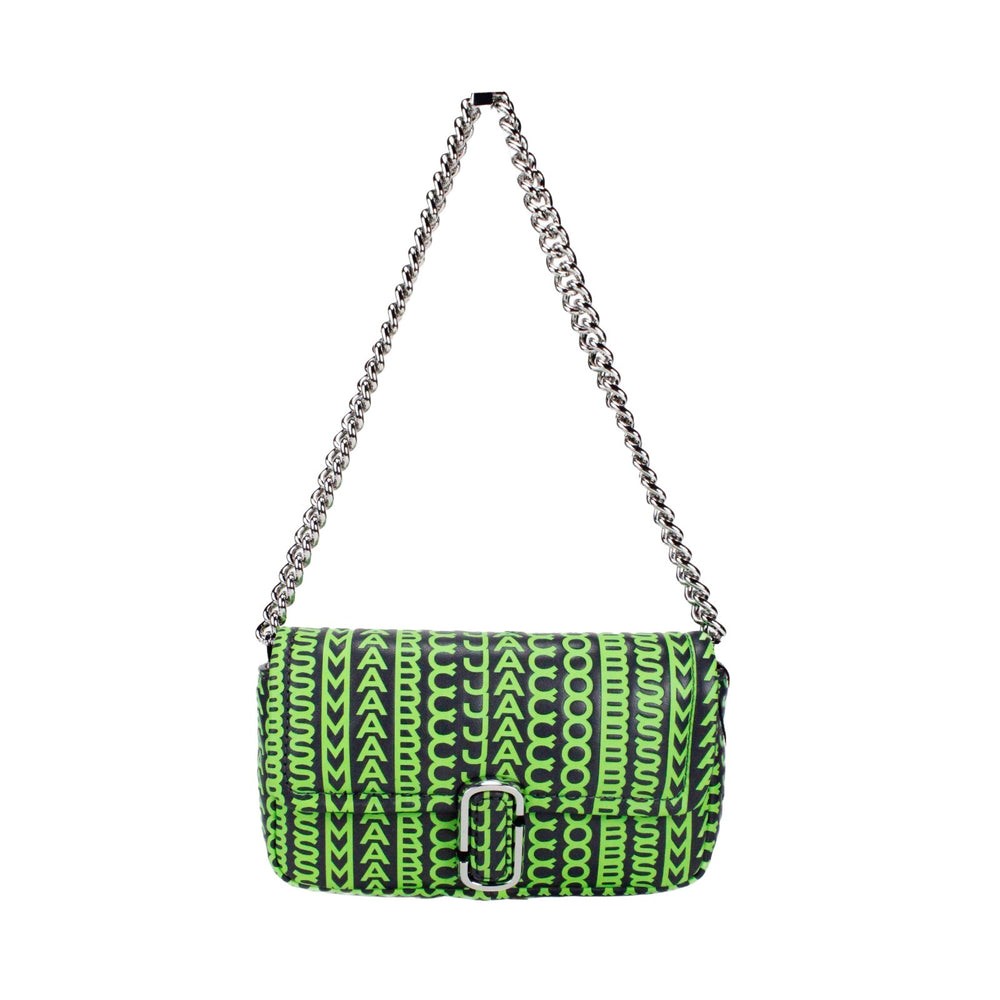 Marc Jacobs | Neon Green The Monogram Leather J Marc Mini Shoulder Bag Crossbody