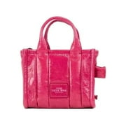 Marc Jacobs | The Shiny Crinkle Micro Tote Magenta Leather Crossbody Bag Handbag