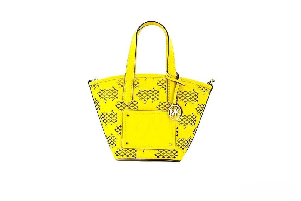 Michael Kors | Kimber Small Daffodil Leather 2-In-1 Zip Tote Messenger Bag Purse