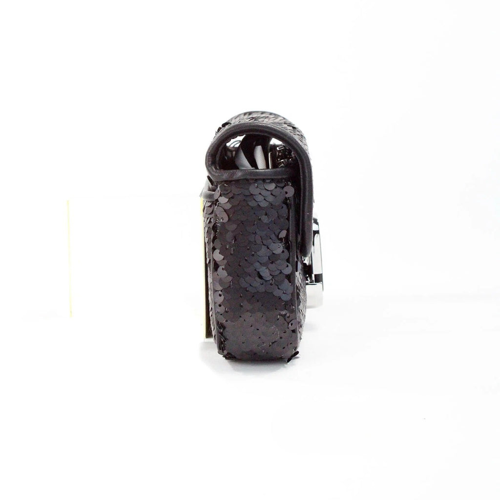 Marc Jacobs | The Mini J Marc Shoulder Bag Black Sequined Crossbody Bag