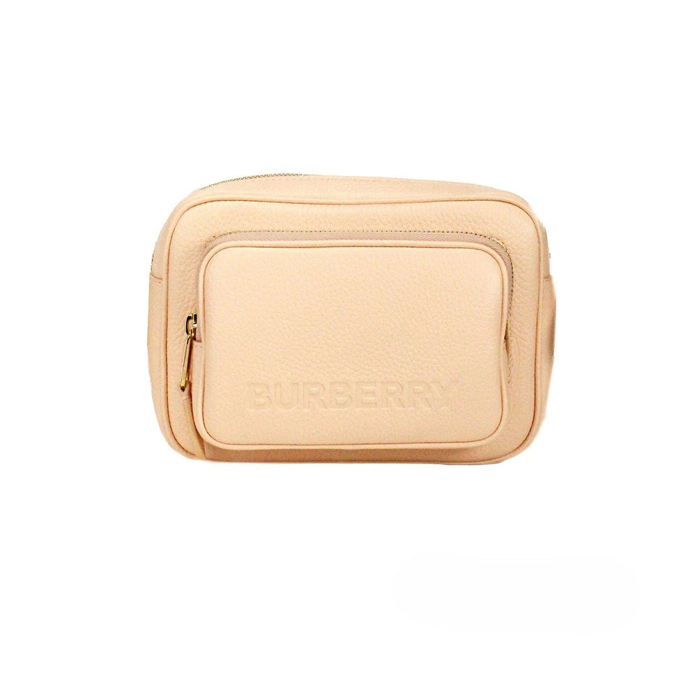 Burberry | Small Branded Peach Pink Grainy Leather Camera Crossbody Bag