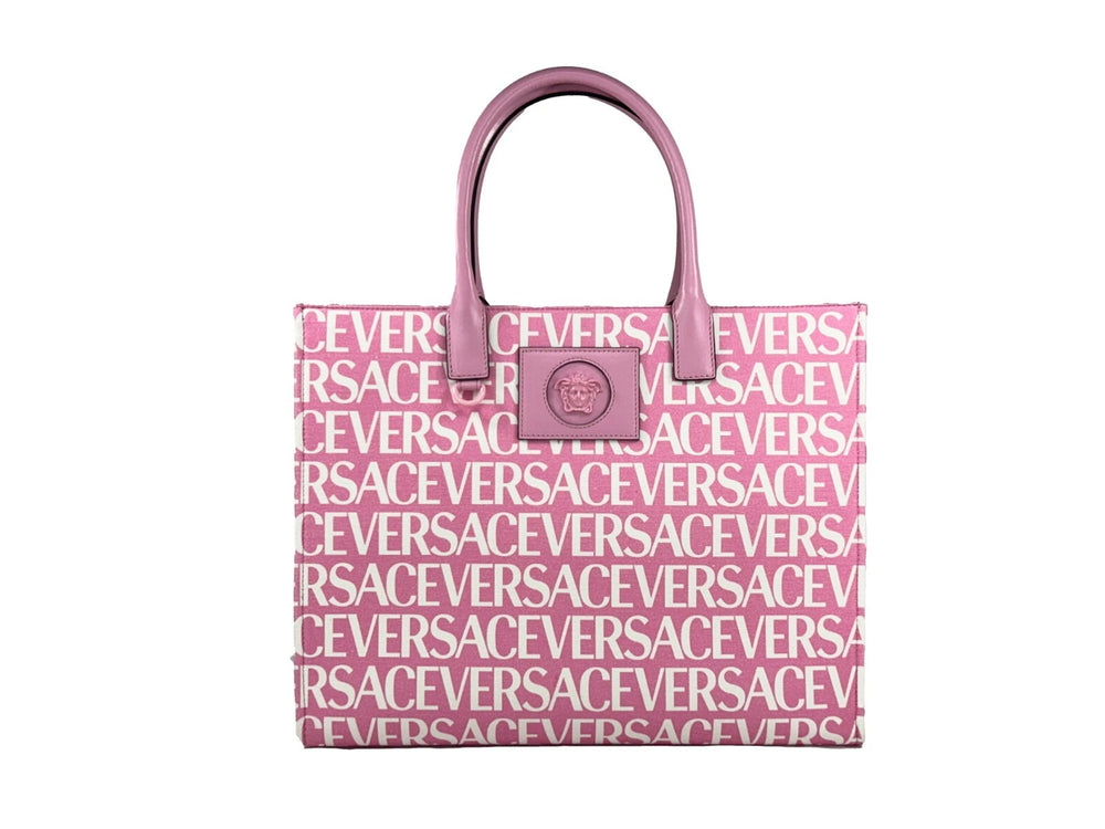 Versace | Medusa Large Canvas Large Tote Bag Baby Pink
