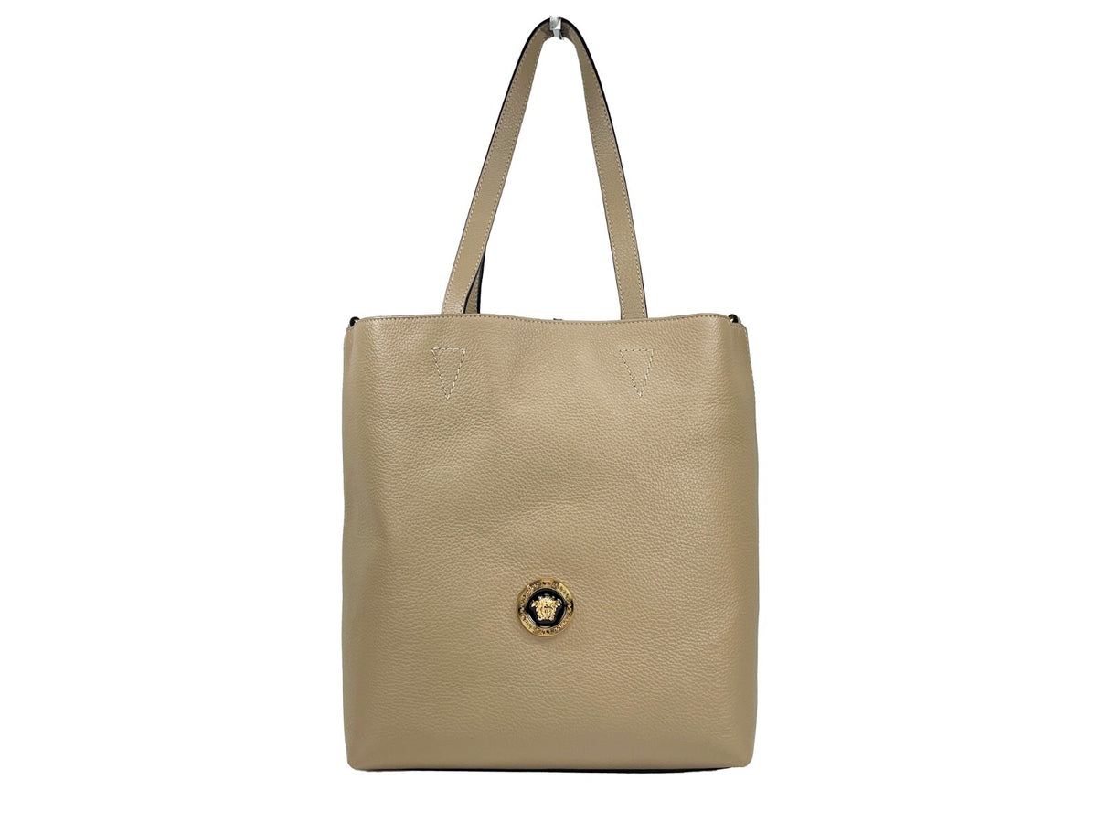 Versace | Medusa Large Leather Tote Bag With Pouch