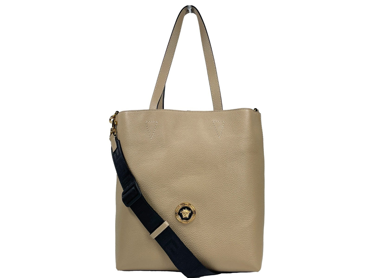 Versace | Medusa Large Leather Tote Bag With Pouch