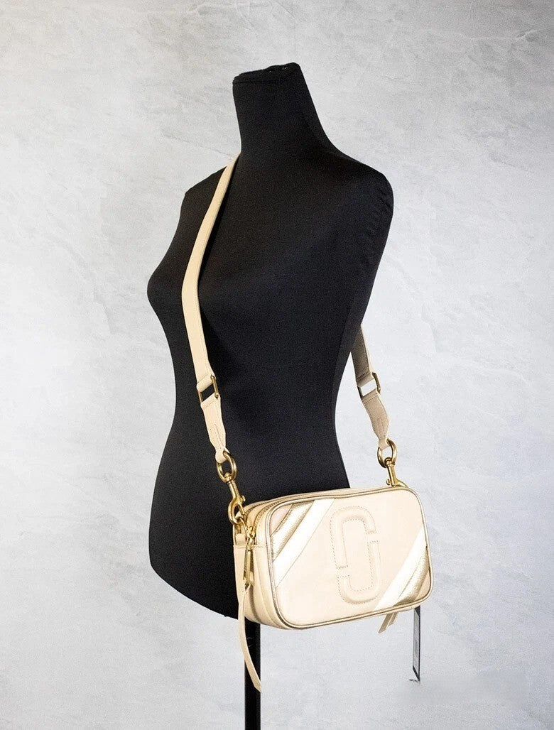 Marc Jacobs | The Moto Shot 21 Curds Leather Camera Crossbody Purse Bag