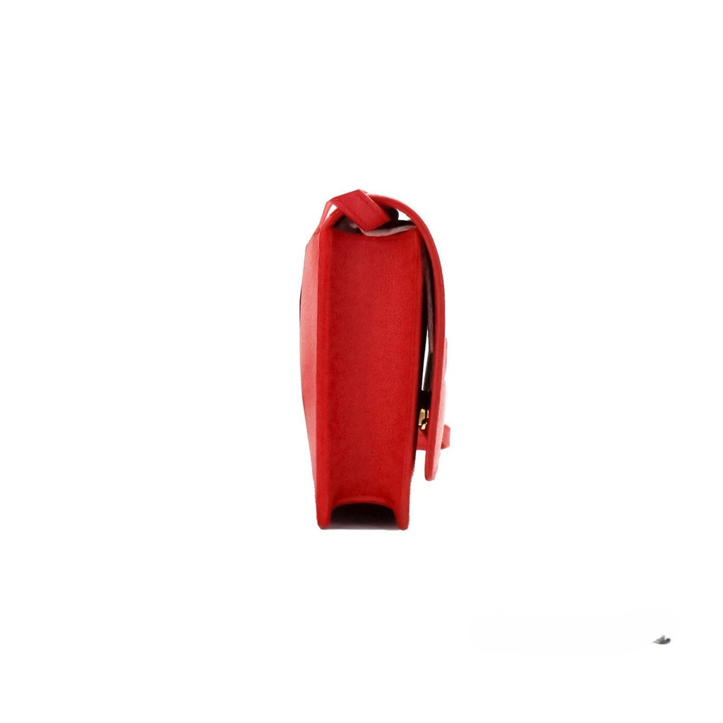 Burberry | Hampshire Small Red Embossed Logo Smooth Leather Crossbody Bag