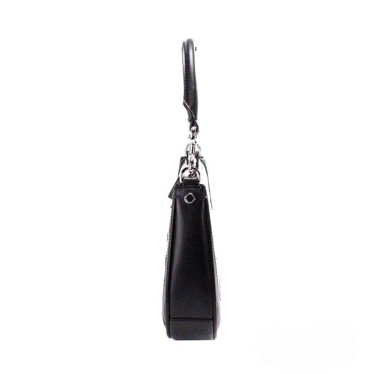Marc Jacobs | Natural Black Canvas Leather Hobo Shoulder Handbag Purse