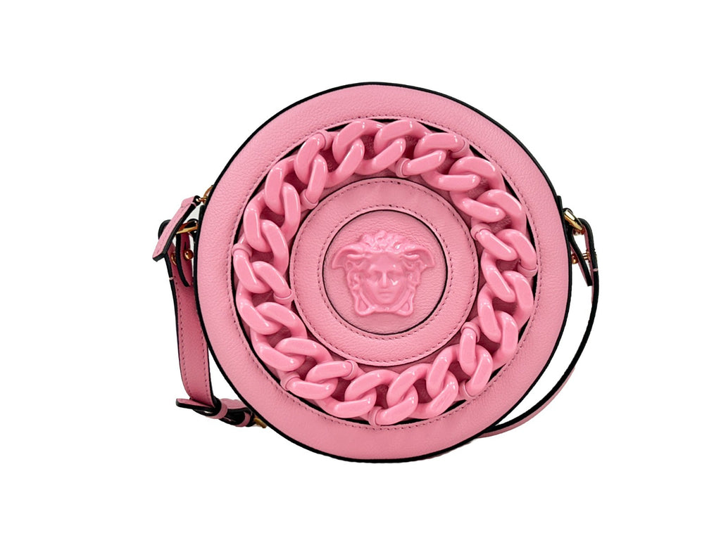 Versace | Round Disco Leather Camera Case Crossbody Bag