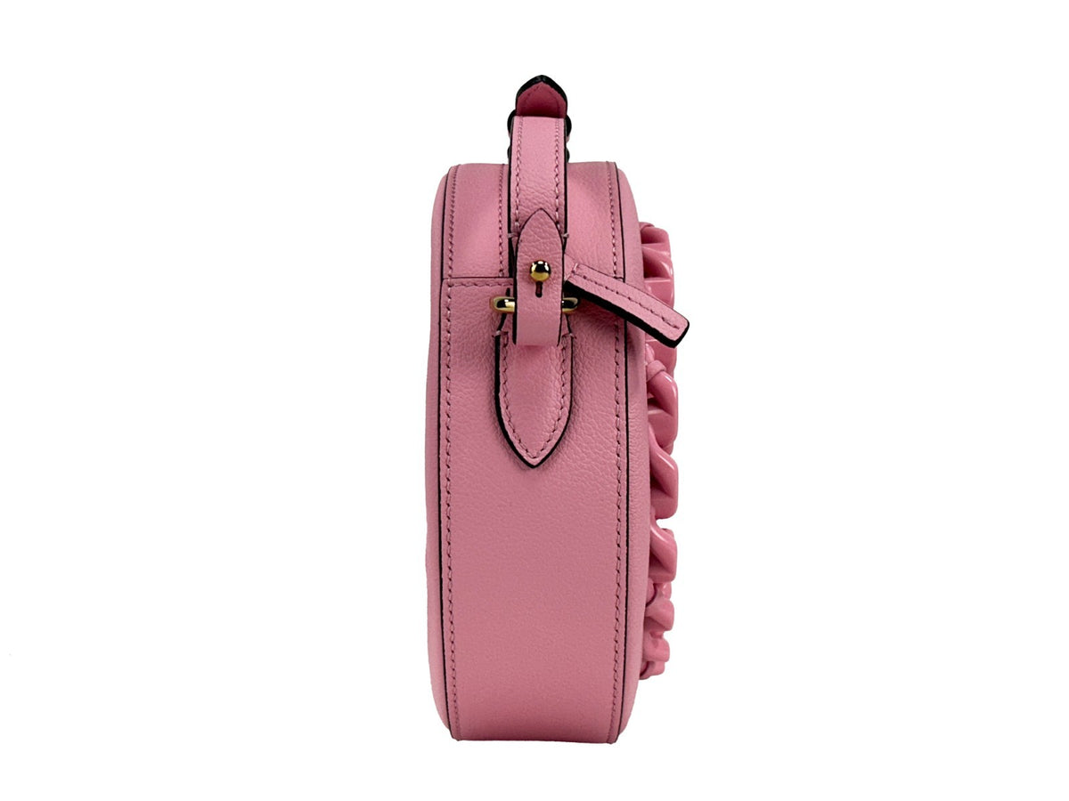 Versace | Round Disco Leather Camera Case Crossbody Bag