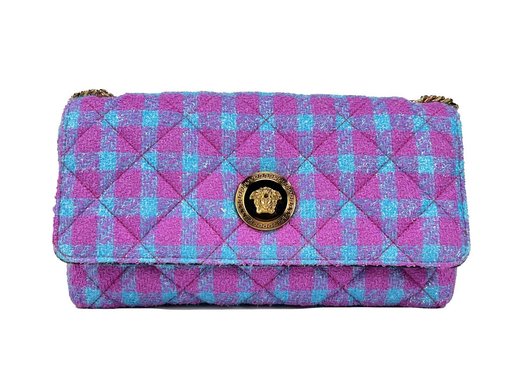Versace | Wool Lurex Medium Shoulder Crossbody Bag