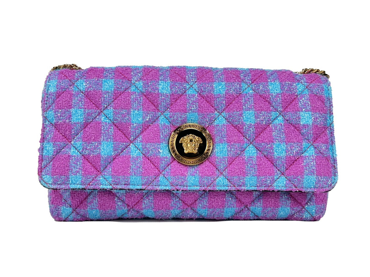 Versace | Wool Lurex Medium Shoulder Crossbody Bag
