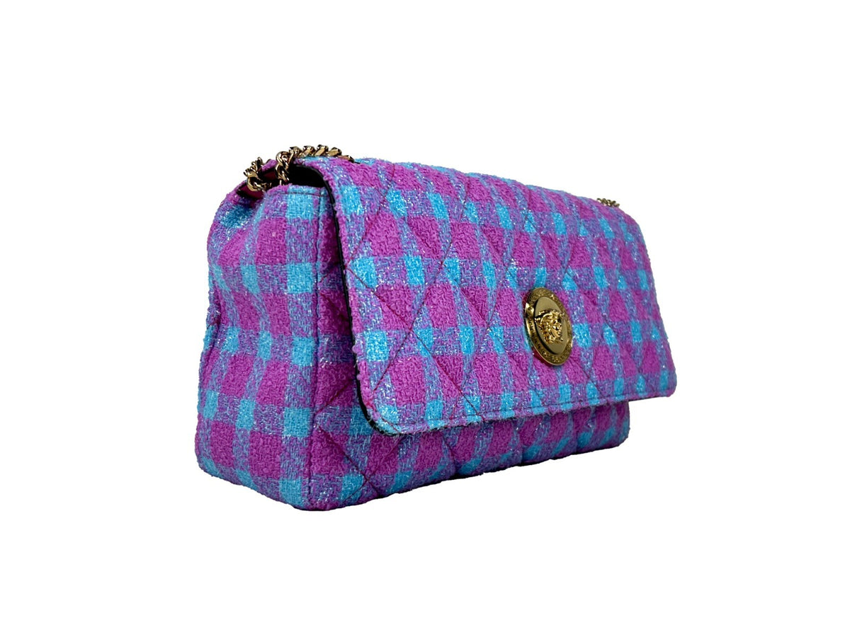 Versace | Wool Lurex Medium Shoulder Crossbody Bag