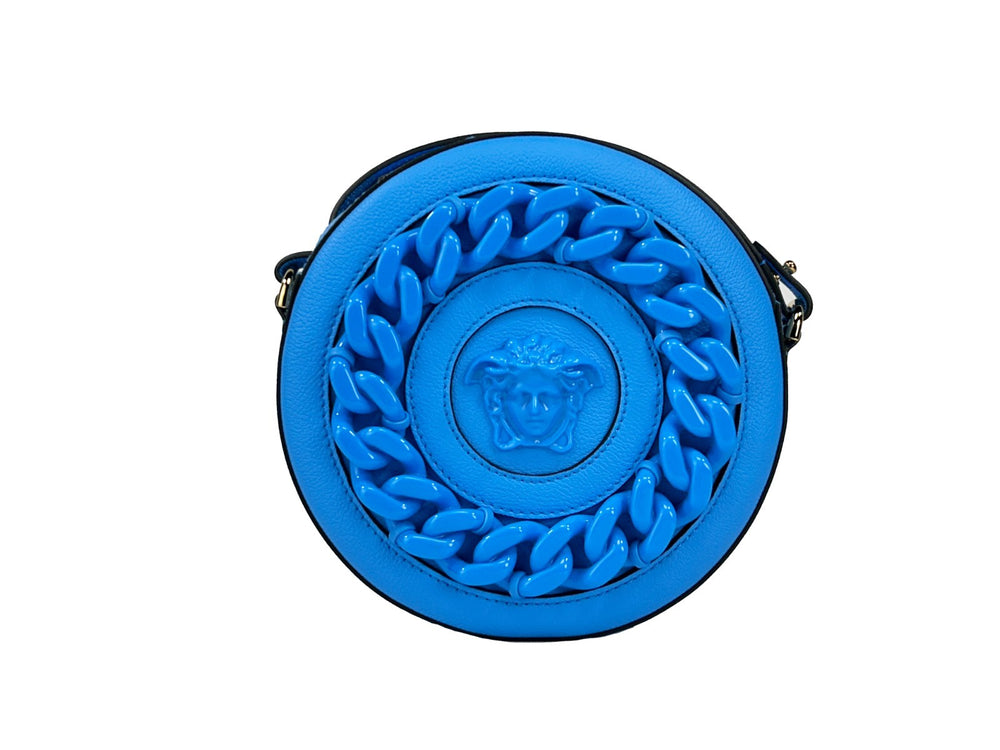 Versace | Round Disco Leather Camera Case Crossbody Bag