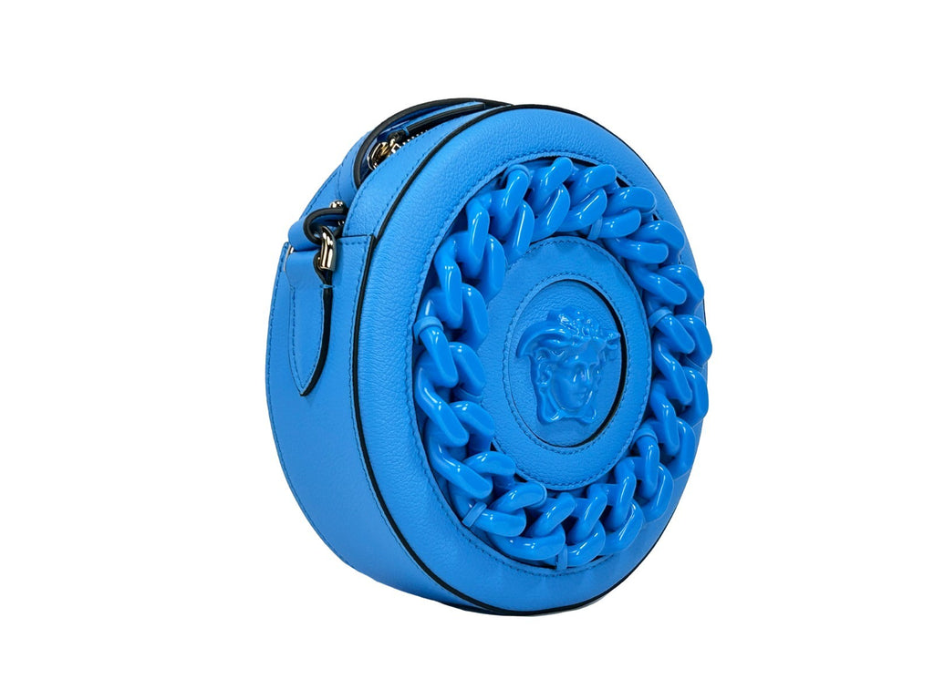 Versace | Round Disco Leather Camera Case Crossbody Bag