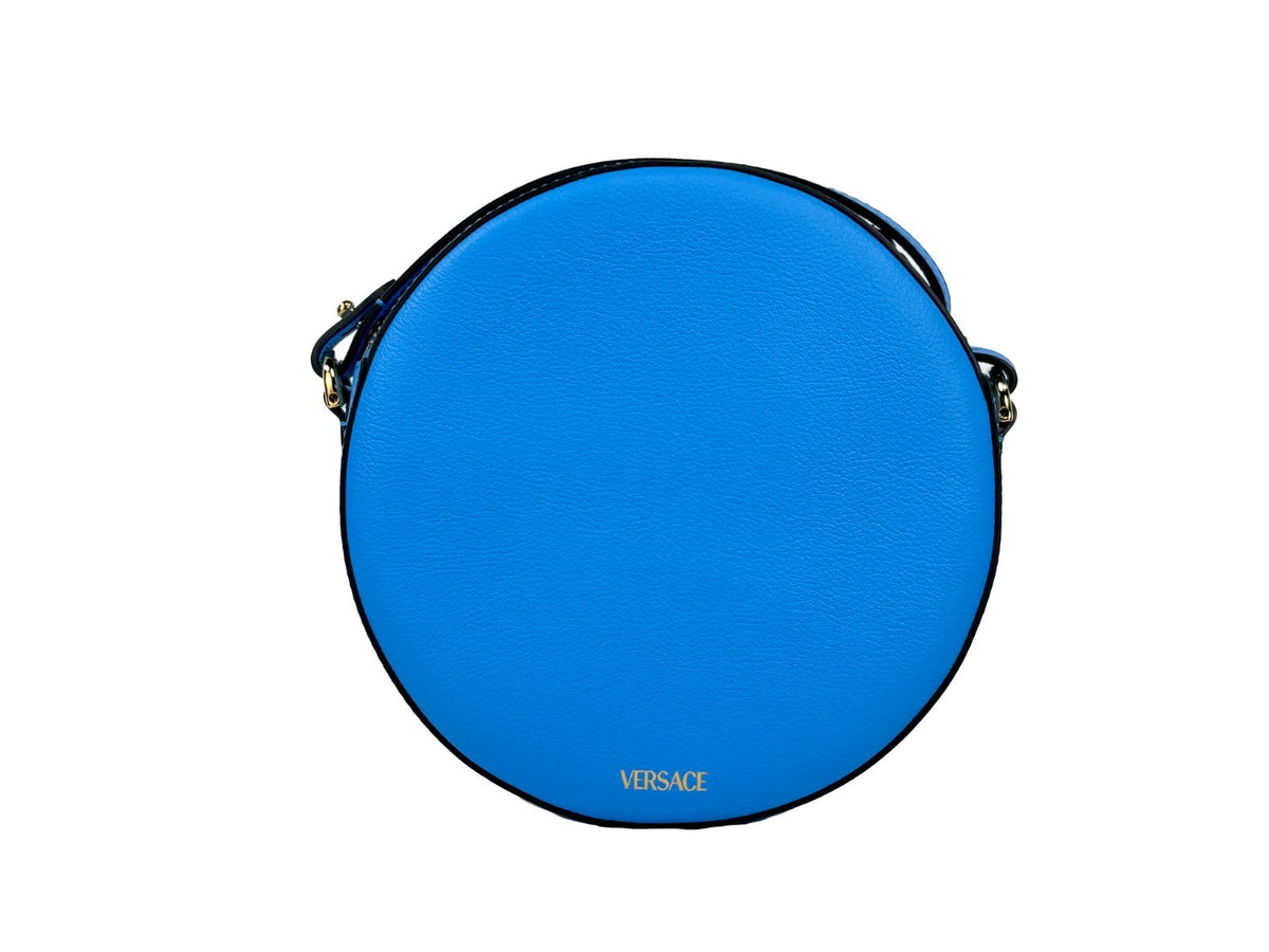 Versace | Round Disco Leather Camera Case Crossbody Bag