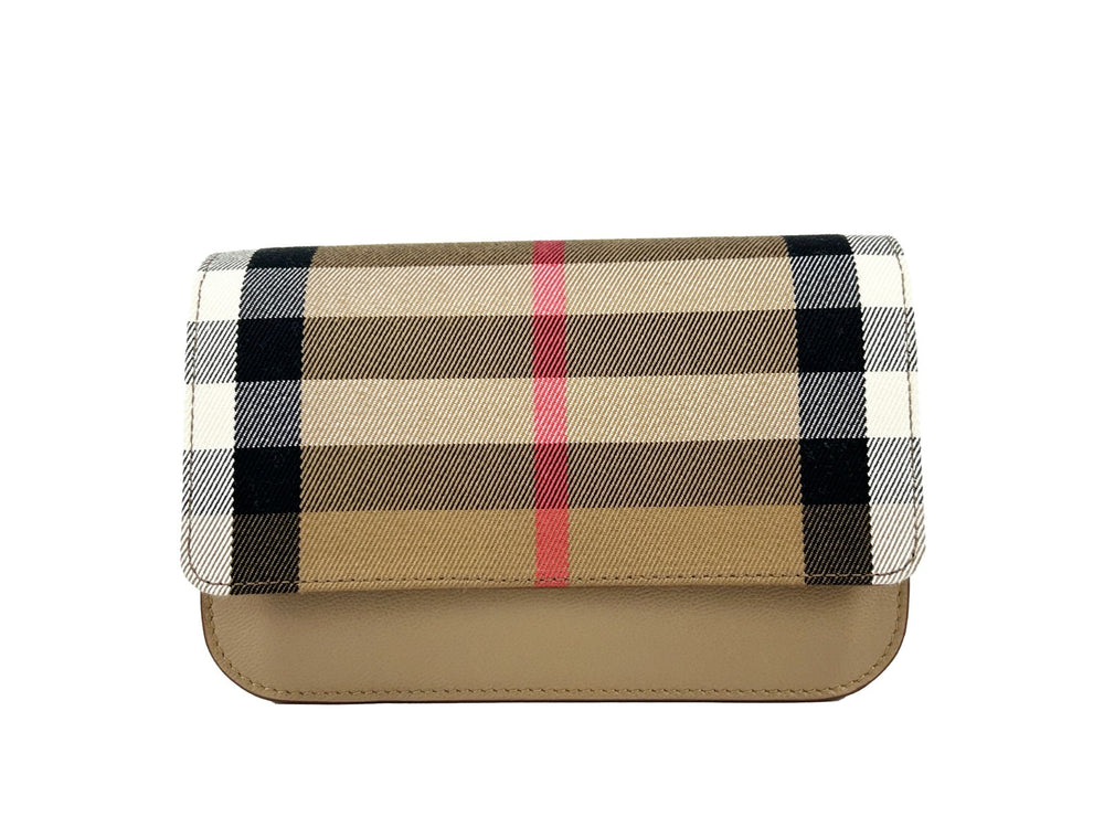 Burberry | Small Leather Madison Crossbody Check Bag