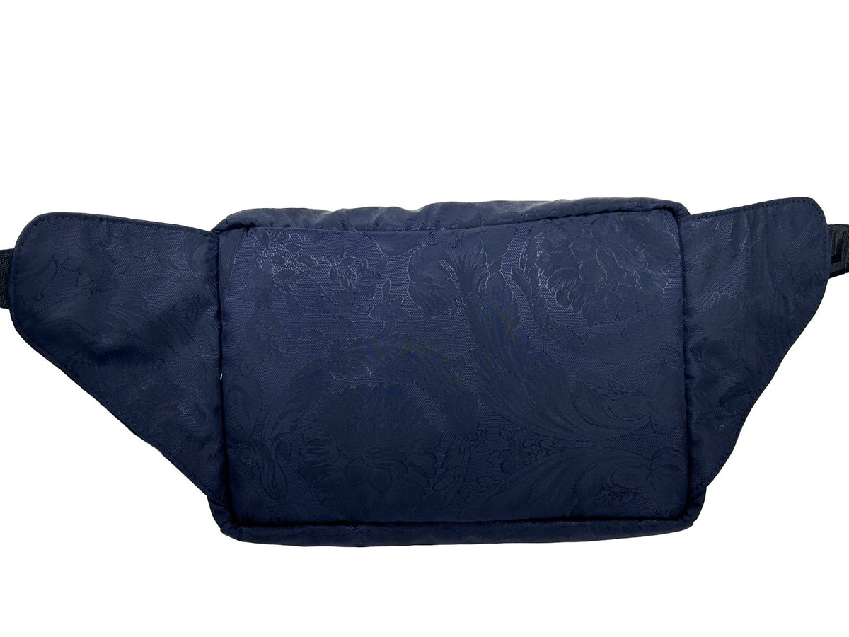 Versace | Medusa Navy Nylon Belt Bag Waist Fanny Pack Purse