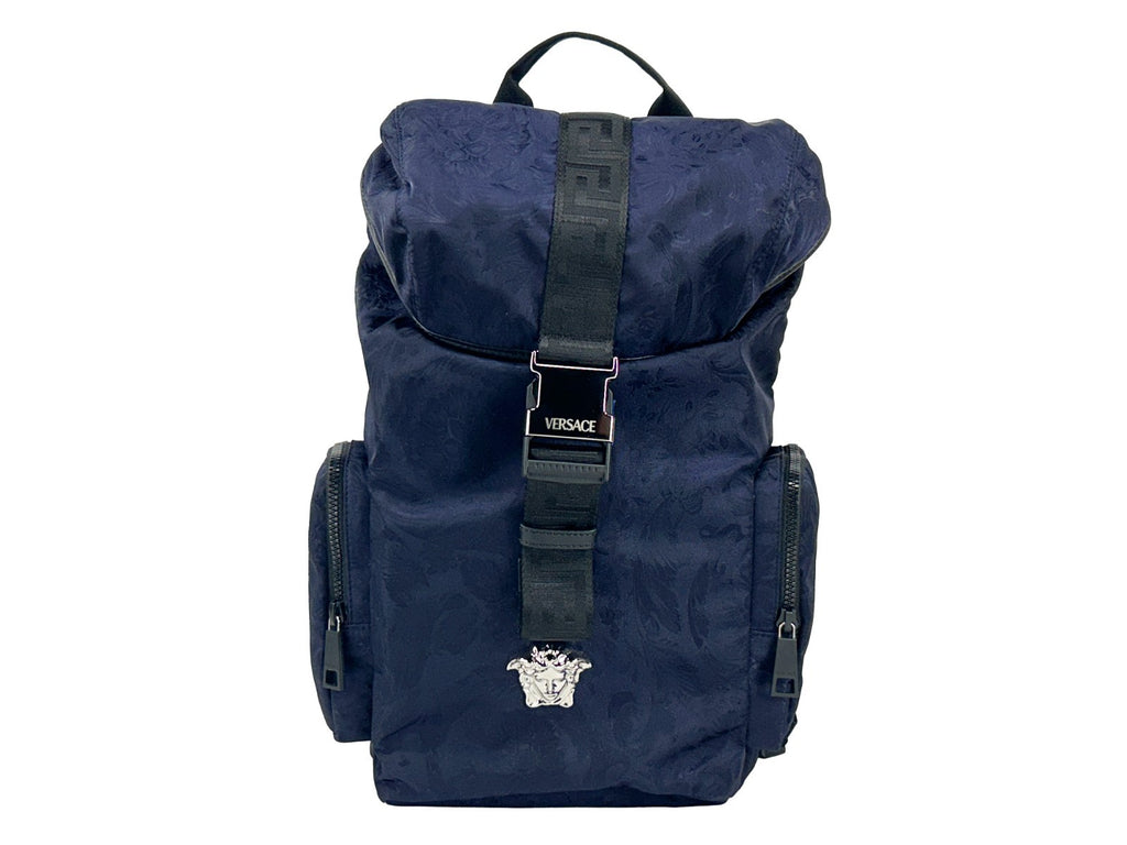 Versace | Medusa Nylon Buckle Drawstring Backpack Bag