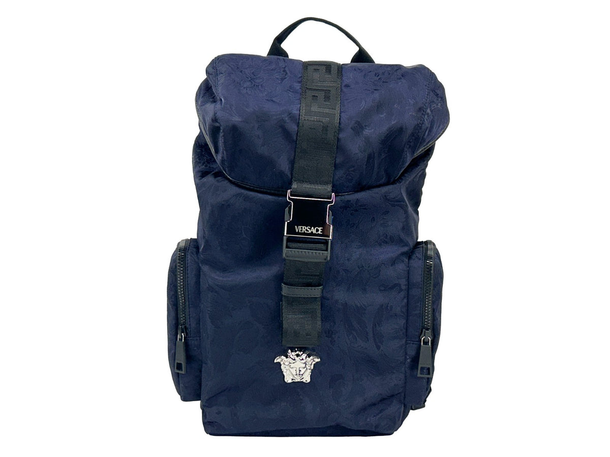 Versace | Medusa Nylon Buckle Drawstring Backpack Bag