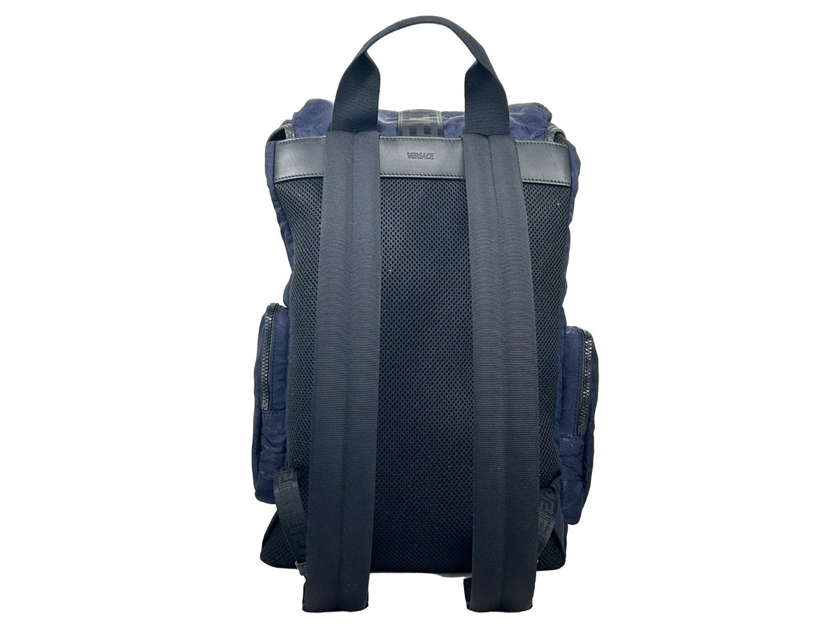 Versace | Medusa Nylon Buckle Drawstring Backpack Bag