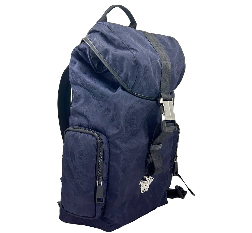 Versace | Medusa Nylon Buckle Drawstring Backpack Bag