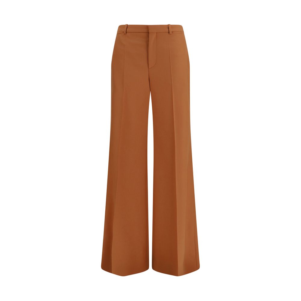 Chloé | Orange Cotton Flared Pants