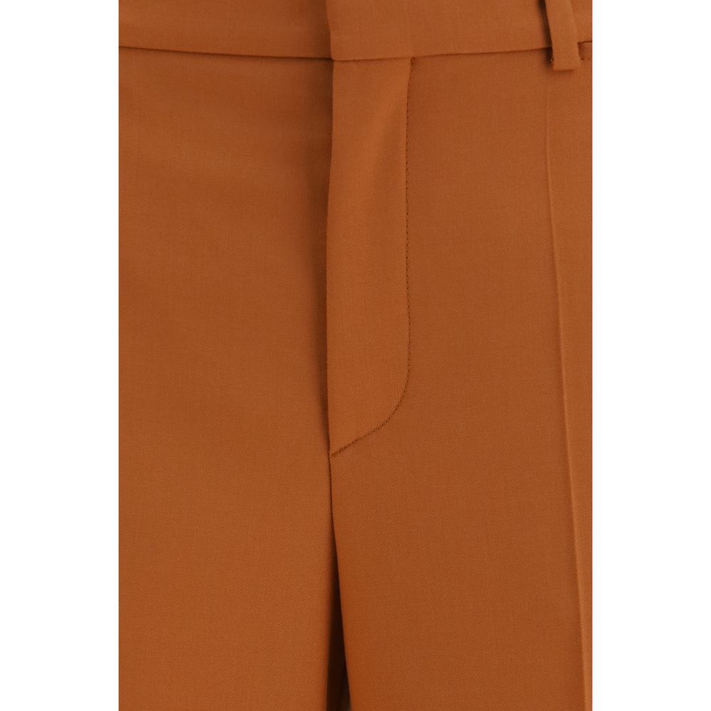 Chloé | Orange Cotton Flared Pants