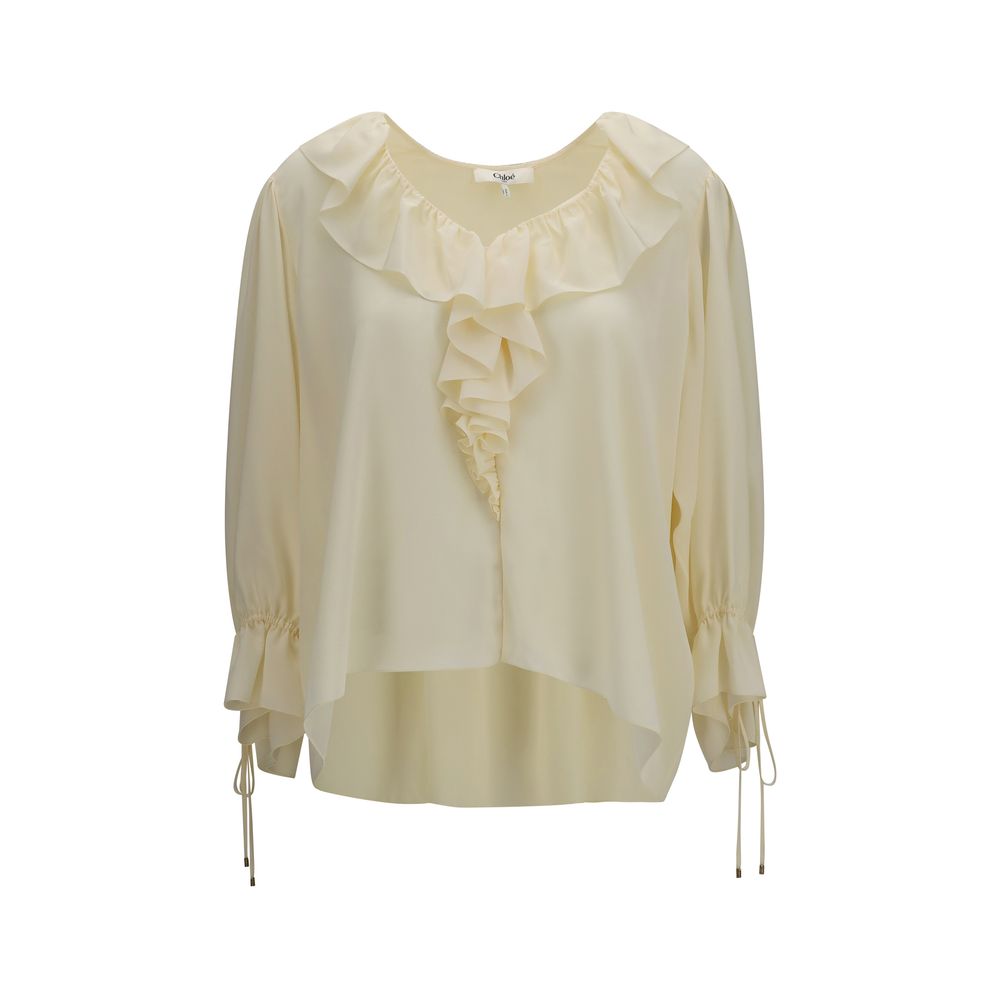 Chloé | Beige Silk Blouse