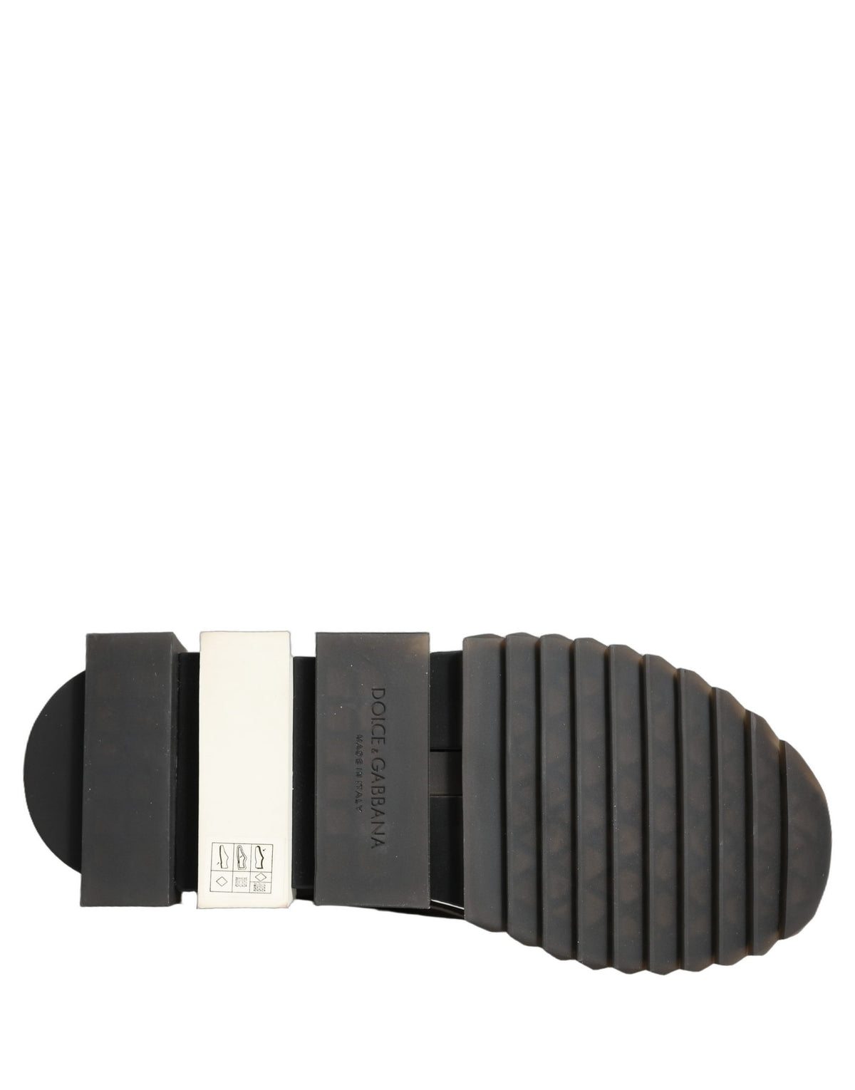 Dolce & Gabbana | Black White Sorrento Slip-On Logo Sneakers Shoes