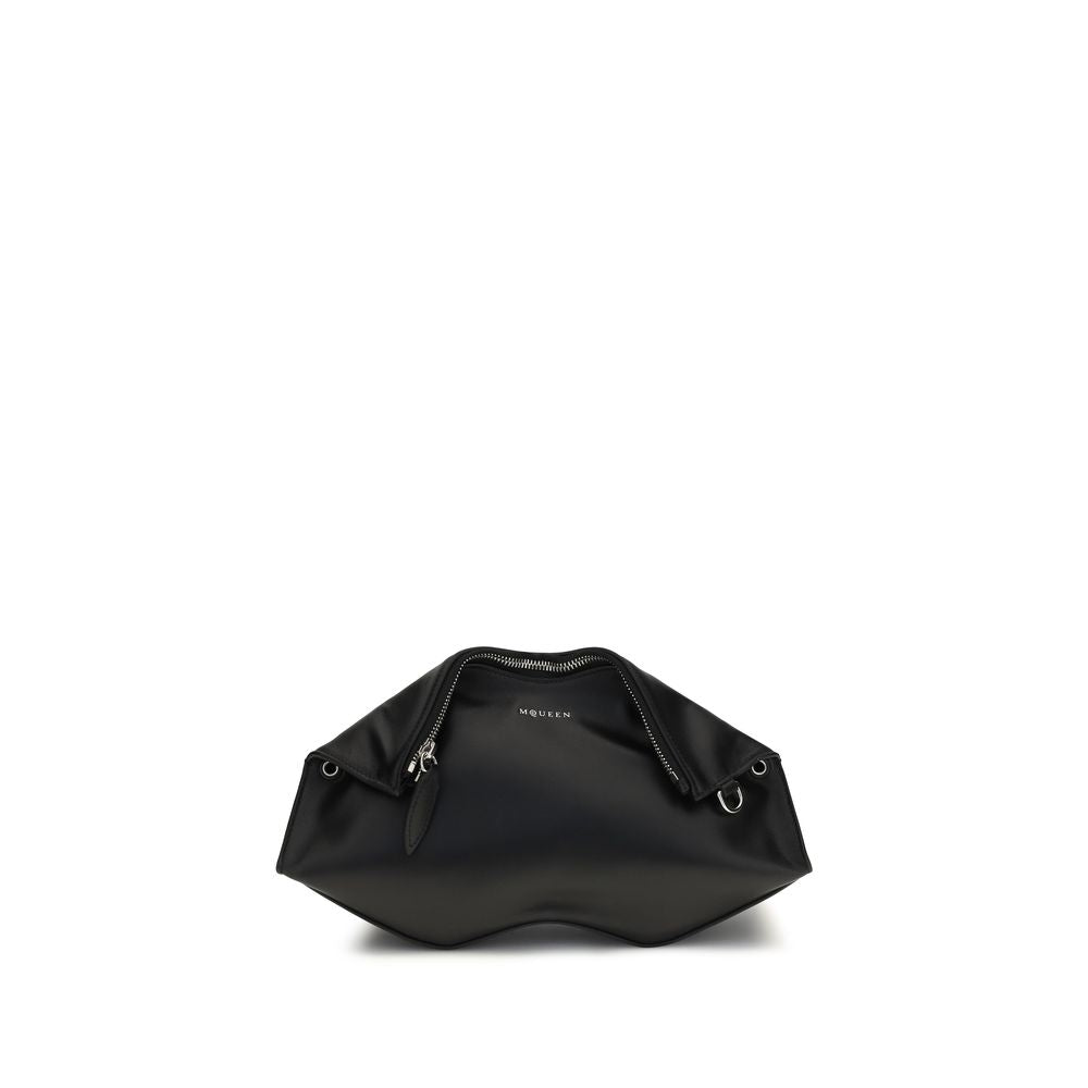 Alexander McQueen | Black Calf Leather Bos Taurus Clutch Bag
