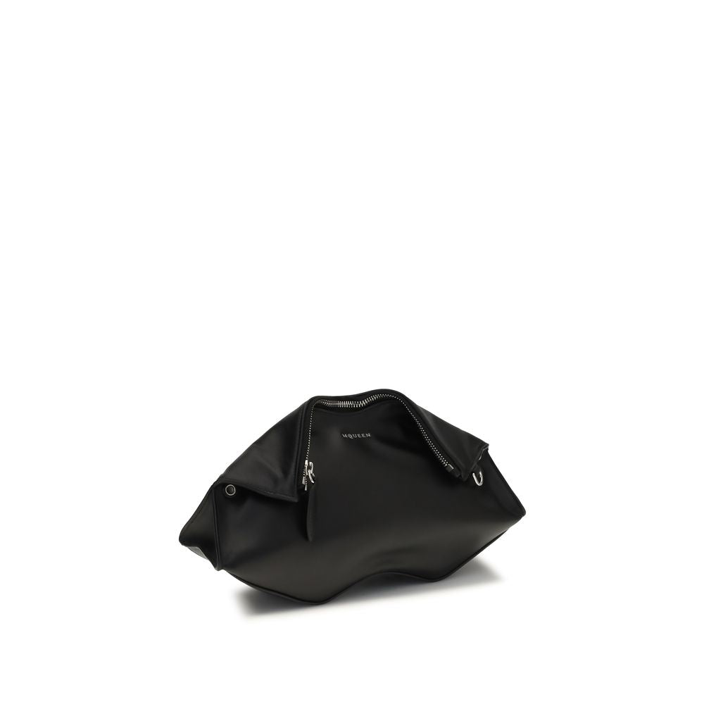 Alexander McQueen | Black Calf Leather Bos Taurus Clutch Bag