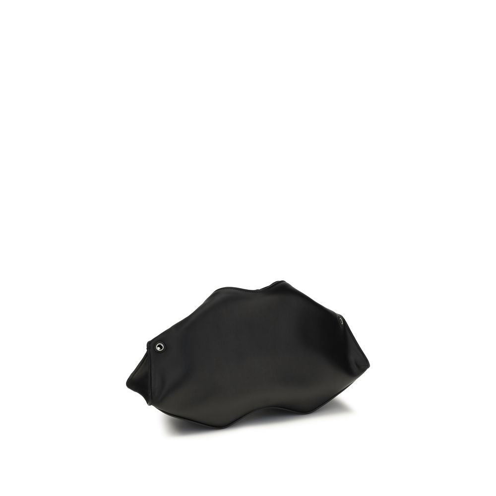Alexander McQueen | Black Calf Leather Bos Taurus Clutch Bag