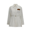 Fendi | White Linen Full-Length Jacket