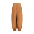 Fendi | Brown Linen Casual Pants