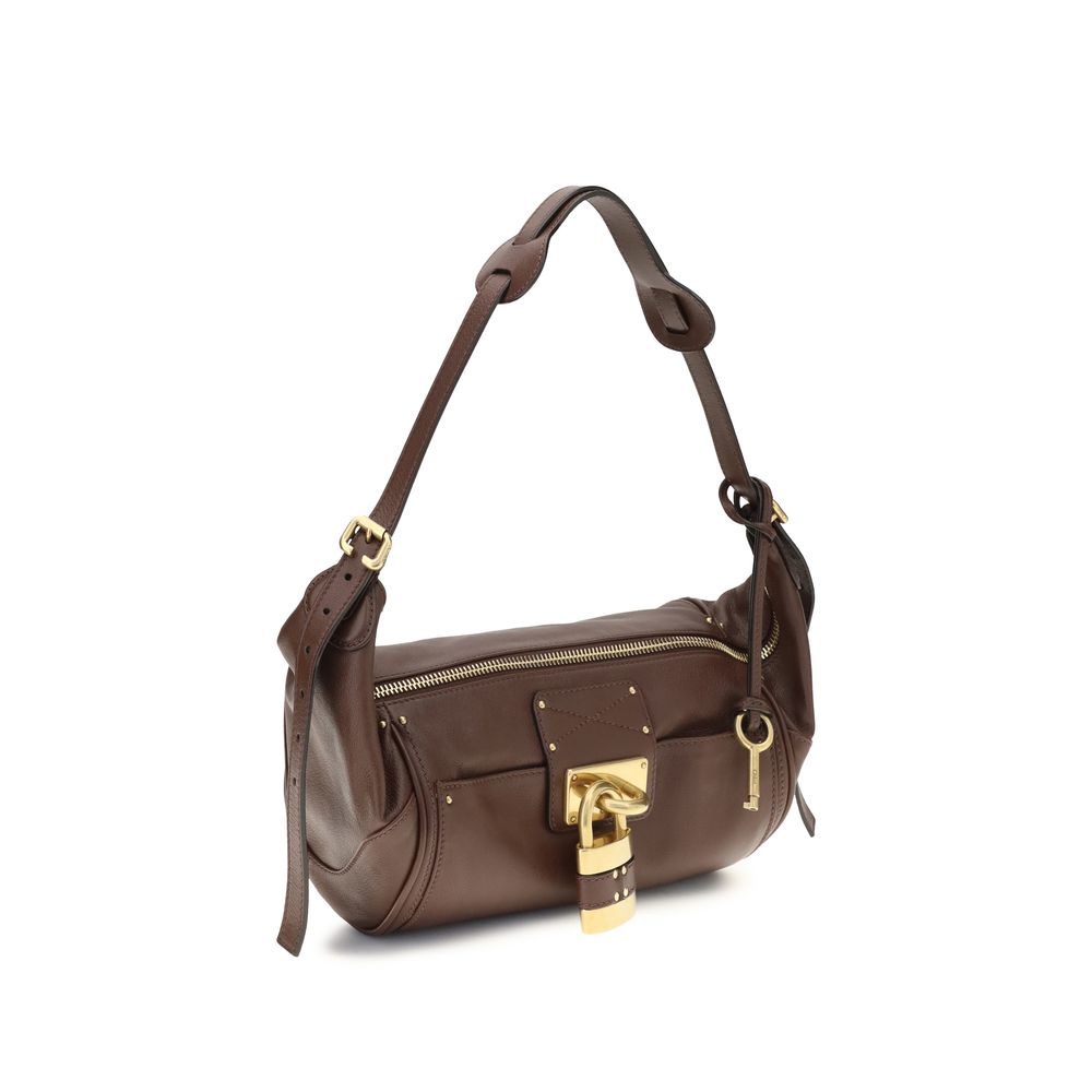 Chloé | Brown Calf Leather Bos Taurus Shoulder Bag