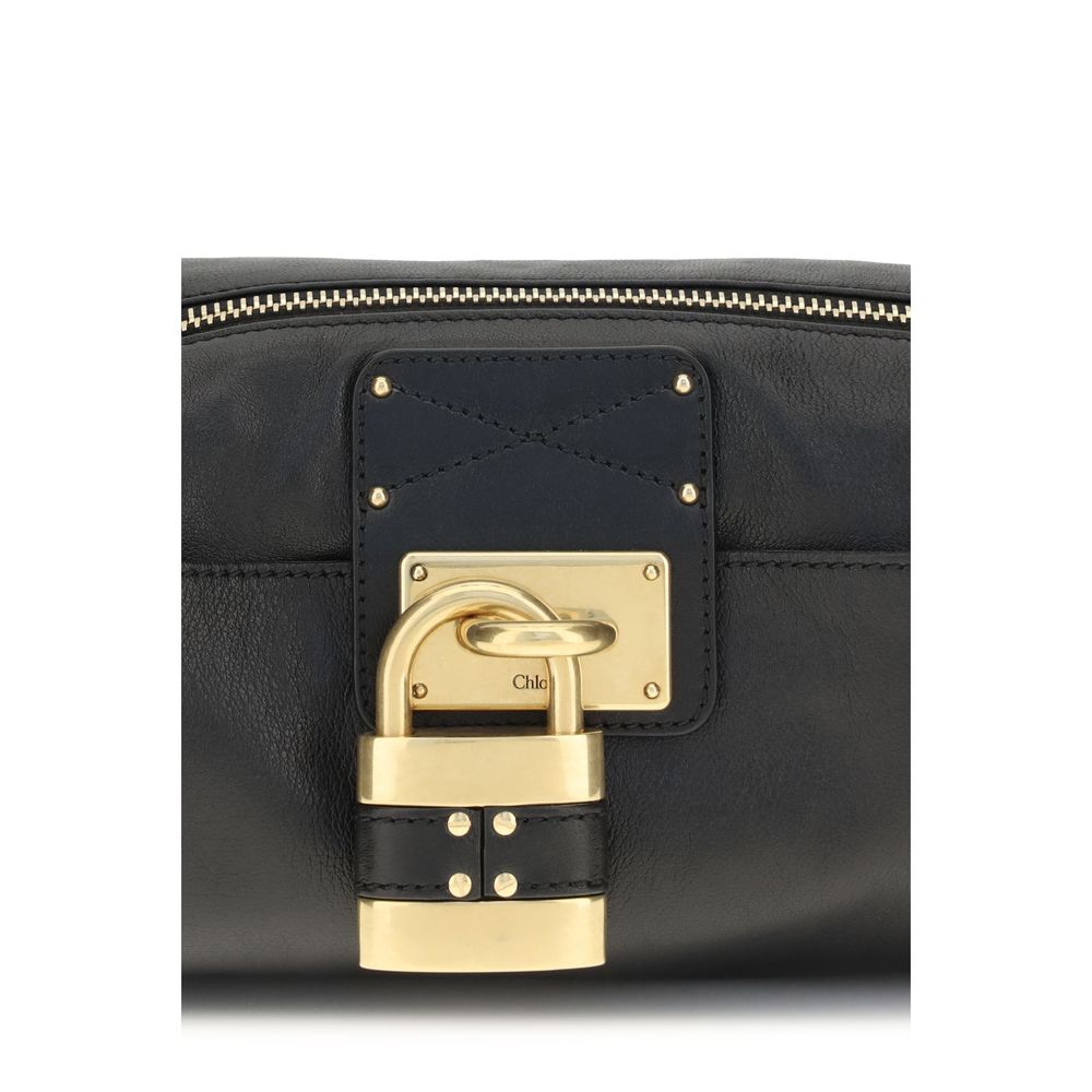 Chloé | Black Calf Leather Bos Taurus Shoulder Bag